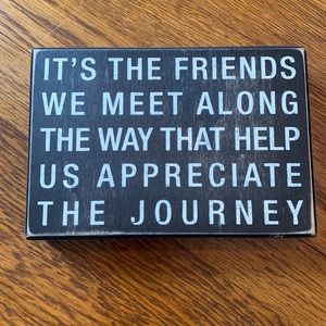 Rectangular decorative sign